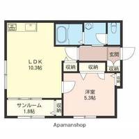 東京都練馬区上石神井3丁目の賃貸マンションの間取り