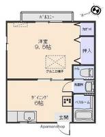 東京都三鷹市牟礼1丁目の賃貸アパートの間取り