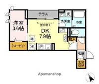東京都三鷹市中原1丁目の賃貸アパートの間取り