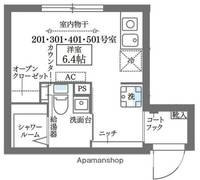 東京都杉並区西荻南2丁目の賃貸マンションの間取り