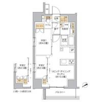 リビオメゾン新宿WESTの間取り