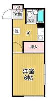 コーポ山高第3の間取り