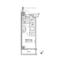 ワンルーフフラット月島の間取り