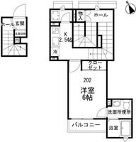 東京都墨田区墨田3丁目の賃貸アパートの間取り