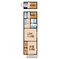ソルクレスト206号室の間取り