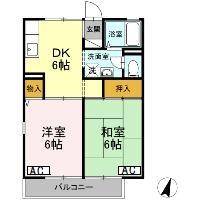 クローバーハイツの間取り