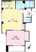 ヴェルデ ビュー 二子玉川202号室の間取り