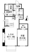 東京都世田谷区等々力7丁目の賃貸アパートの間取り