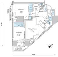 PRIME ART白金台の間取り