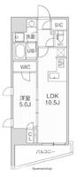 シーズンフラッツ大井町206の間取り