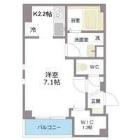 PATRIMOINE DE A パトリモワーヌ ドゥ エー302号室の間取り