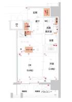 東京都豊島区南大塚1丁目の賃貸マンションの間取り