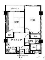 東京都荒川区荒川1丁目の賃貸マンションの間取り