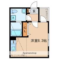 東京都台東区柳橋2丁目の賃貸マンションの間取り