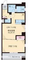 東京都江戸川区篠崎町2丁目の賃貸マンションの間取り
