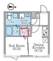 東京都江東区住吉1丁目の賃貸マンションの間取り