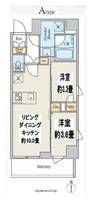 東京都墨田区吾妻橋2丁目の賃貸マンションの間取り