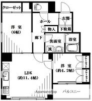 フォーレスト用賀301の間取り
