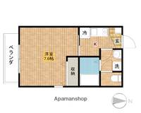 東京都北区中十条1丁目の賃貸アパートの間取り