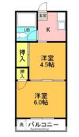 東京都小金井市本町5丁目の賃貸マンションの間取り