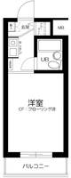 東京都杉並区下高井戸1丁目の賃貸マンションの間取り
