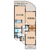 東京都西東京市富士町2丁目の賃貸マンションの間取り