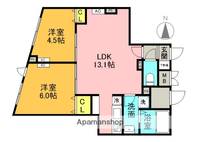 東京都中野区本町3丁目の賃貸マンションの間取り