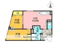 東京都中野区本町3丁目の賃貸マンションの間取り