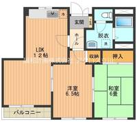 東京都立川市上砂町5丁目の賃貸アパートの間取り