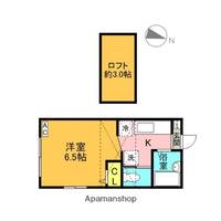 東京都杉並区方南1丁目の賃貸アパートの間取り