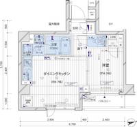 メインステージ府中中河原駅前801号室の間取り