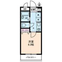 東京都豊島区池袋本町1丁目の賃貸マンションの間取り