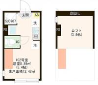東京都板橋区宮本町の賃貸アパートの間取り