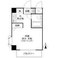 東京都世田谷区弦巻3丁目の賃貸マンションの間取り