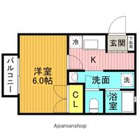 東京都三鷹市上連雀9丁目の賃貸アパートの間取り