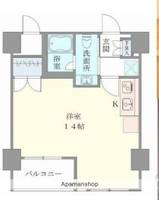 東京都台東区松が谷2丁目の賃貸マンションの間取り