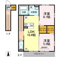 アゼリア上鷺 Fの間取り