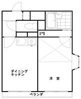 東京都世田谷区上馬1丁目の賃貸マンションの間取り