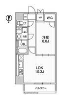 東京都台東区清川2丁目の賃貸マンションの間取り