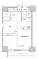 東京都墨田区緑2丁目の賃貸マンションの間取り