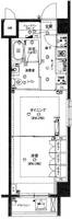 東京都江東区佐賀2丁目の賃貸マンションの間取り