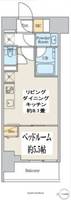 東京都墨田区吾妻橋2丁目の賃貸マンションの間取り