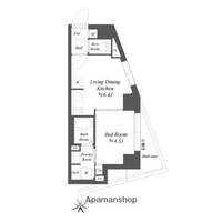 東京都品川区南品川6丁目の賃貸マンションの間取り