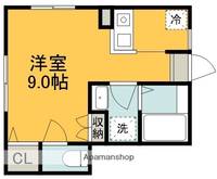東京都調布市多摩川3丁目の賃貸アパートの間取り