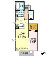 GLADIOLE・ISHII B棟の間取り