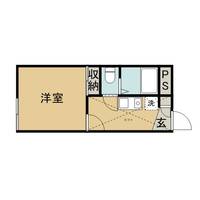 レオパレスサンスクリットササBの間取り