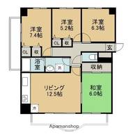 神奈川県相模原市中央区上溝の賃貸マンションの間取り