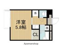 神奈川県大和市下鶴間の賃貸アパートの間取り