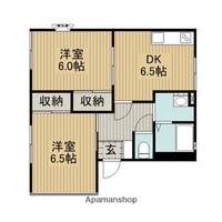 東京都町田市木曽町の賃貸アパートの間取り