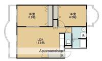 神奈川県相模原市中央区上溝の賃貸マンションの間取り